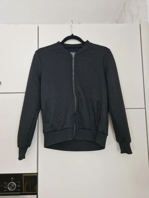 Only Damen Sweatjacke Gr. M Schwarz Steppoptik Zipper - Bild 1 von 4