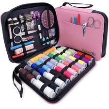 Sewing Kit for Adults, Teens  Kids - 100-Piece Pink Beginner Set