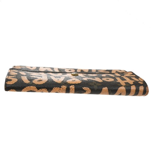 LOUIS VUITTON Credit Bifold Wallet Monogram Graffiti Leather BN M92190 62YH567 - Picture 5 of 15