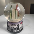 New York City Snow Globe 6.5" Skyline Twin Towers Statue of liberty Music Spins  — photo 1