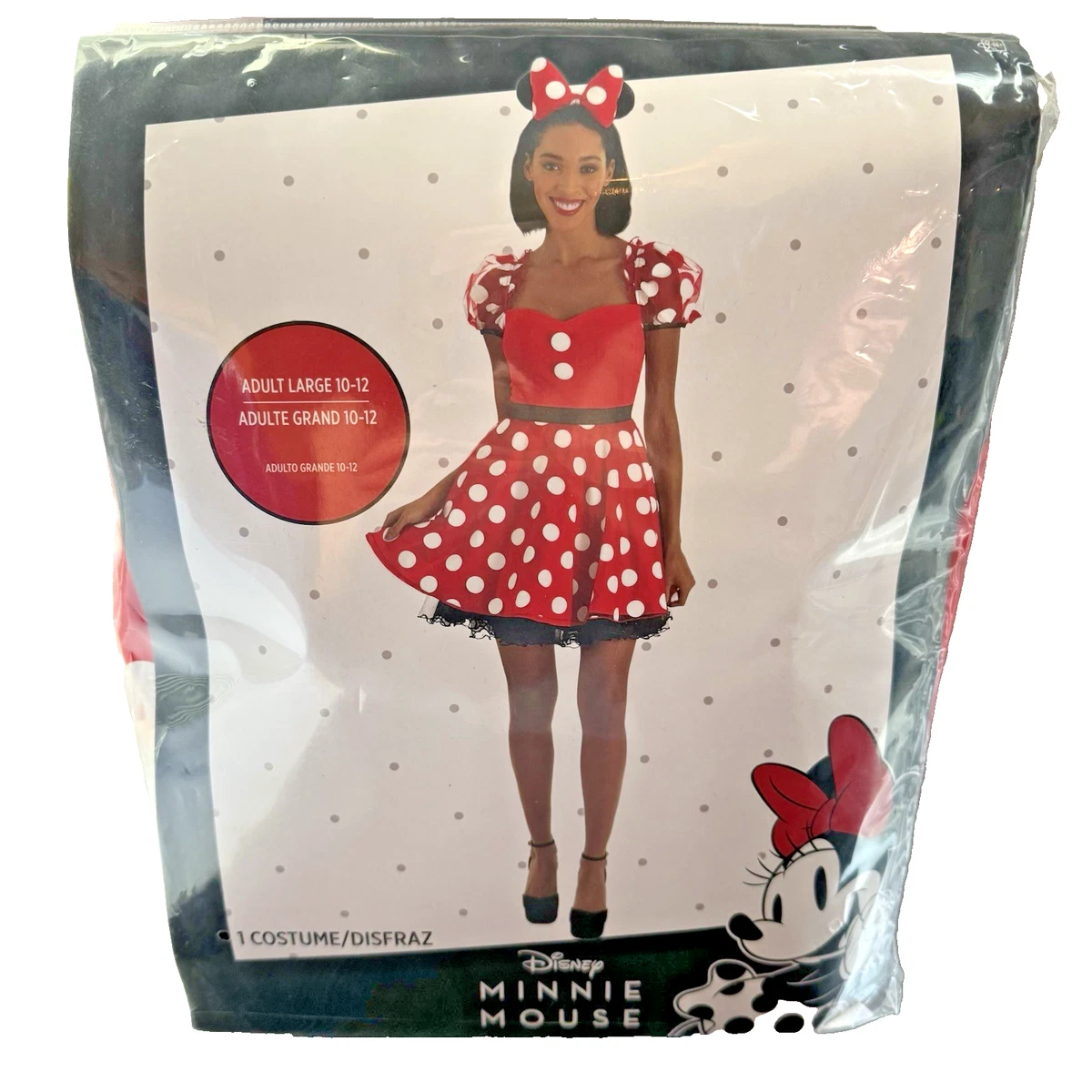 Vestido De Disfraz Minnie Mouse Para Mujer - Lencería Elegante, Tallas M/L/XL, Perfecto Para Halloween O Fiesta