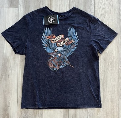 Willie Nelson Band Graphic Tee Shirt Size Large OFFICIAL MERCH NEW NWT