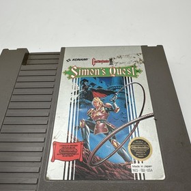 Castlevania 2 Simons Quest NES Nintendo Cartrige Only Tested Working Authentic 
