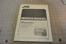 JVC Model RC-656 JW/W/C Boom Box, Service Manual, Original 1980.