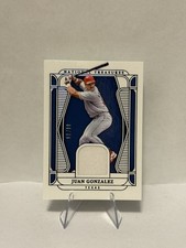 2025 National Treasures Juan Gonzalez Game Worn Jersey Blue 44/49 Texas Rangers