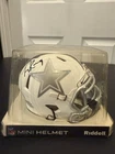 Tony Romo Signed Cowboys AMP Alternate Riddle Mini Helmet Beckett Witnessed
