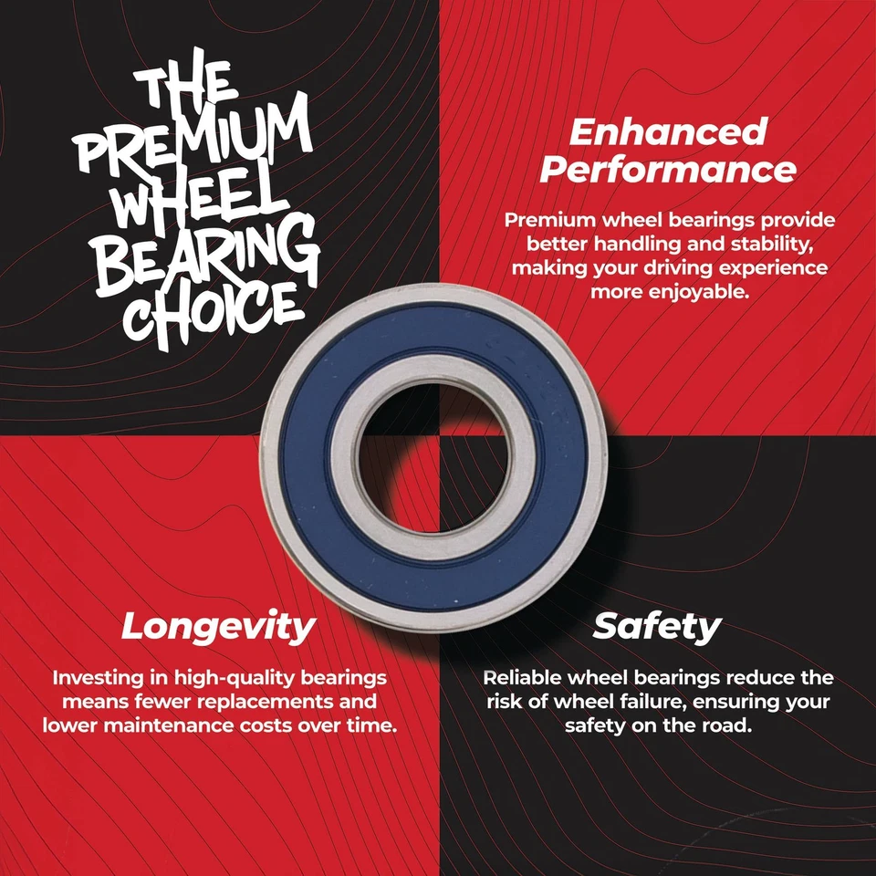 All Balls Rear Wheel Bearing Seal Kit For Honda CR125R 90-99 CR250R 90-99 - Image 4 of 4