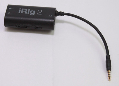 IK Multimedia IPIRIG2PLGIN iRig 2 Audio Interface - Black