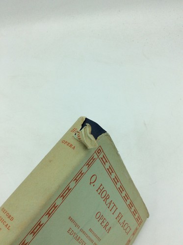 Q. HORATI FLACCI: OPERA - Horace; Edward C. Wickham, ed. - 1967 - - Picture 6 of 6
