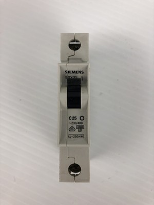 Siemens 5SX21 Circuit Breaker C25 277VAC 25A 1P