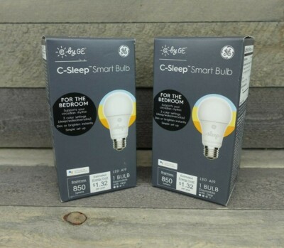 (2 PACK) GENUINE C by GE C-Sleep A19 Smart LED bulbs - 60-Watt EQ - NEW SEALED!