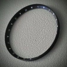 Chapter Ring SKX007 Angled GMT / Black + White - SEIKO MOD SKX Chapter Ring