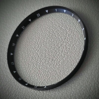 SEIKO Chapter Ring SKX007 / ANGLED GMT  Black + White