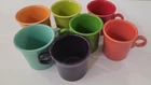 Fiestaware O-Ring Handle Coffee Mugs Cups HLC USA  7  Different Colors