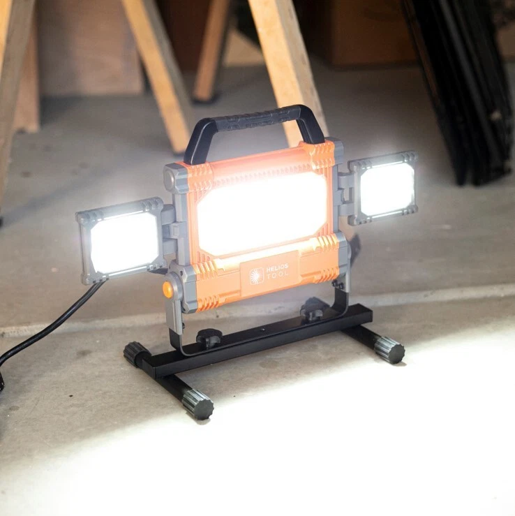 Helios 5000 Lumen Heavy Duty Work Light with Swivel Side Lights 360 - Image 2 of 4