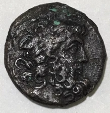 Zeus  Coin  Ancient  100BC Seleucid Kingdom Ancient Greek Coin￼