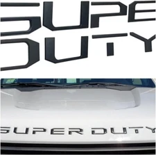 1 Set Super Duty Hood Insert Letters Fit 2017-2021 2022 F-250/F-350 Emblem Decal
