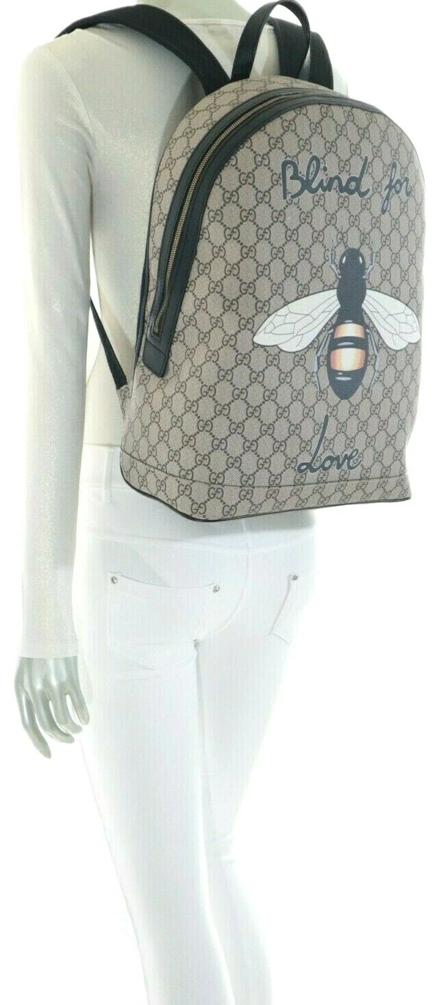Sac à dos imprimé Gucci GG Supreme monogramme toile aveugle pour amour