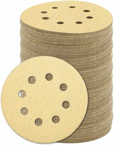 50Pack 5Inch Sanding Discs Orbital Sander 8-Hole Hook Loop Sandpaper 60-800 Grit - Picture 15 of 25