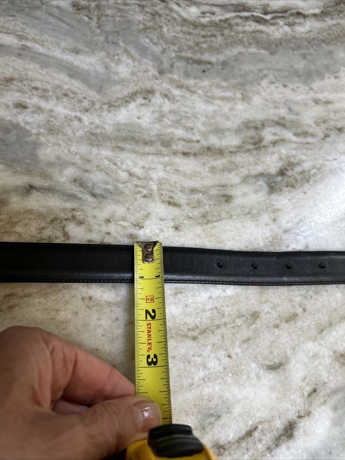 Cintura Coach Vintage 8504 Marrone Scuro Argento Fibbia Ottone Unisex Vestito Cintura Tg M