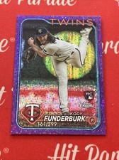 2024 Topps Chrome Kody Funderburk RC #297 Purple Speckle Refractor /299 Twins