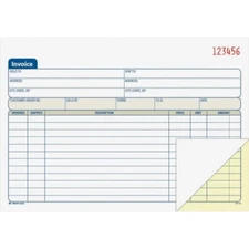Invoice, 2-Part, Carbonless, 50 Sets per Book