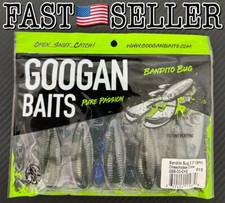 9-Pack Googan Baits BANDITO BUG 3.3” Soft Fishing Bait Lure, Okeechobee Craw