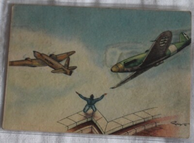 1942 postcard R.ACCADEMIA AERONAUTICA + COURSE URANO MAK PI GREEK 100 + trip-H797
