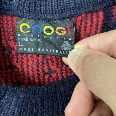 COOGI 3D knit sweater Size L Red | eBay