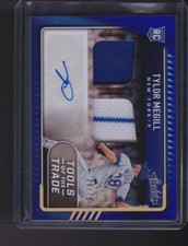  2022 Absolute Tools of the Trade 2 Swatch Signatures Spectrum Blue Tylor Megill