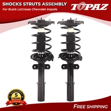Pair Rear Complete Struts & Coil Spring for Buick LaCrosse Chevrolet Impala