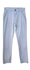 Crown Ivy Womens Chino Pants. Solid Light Blue Motion Flex. Flat Front Sz 16