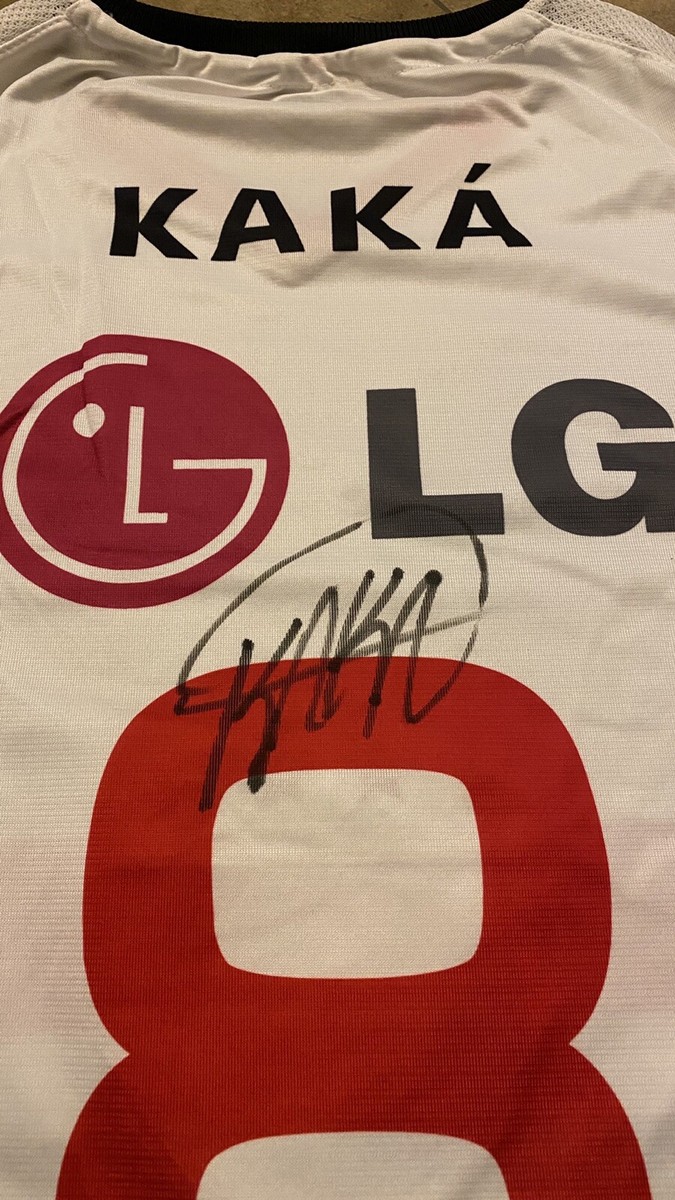 jersey sao paulo #8 Kaka Signed 2002 Brazil 100% Original
