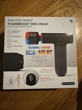 Sharper Image Powerboost Pro+ Hot & Cold Percussion Massager Black Sealed New 🔥