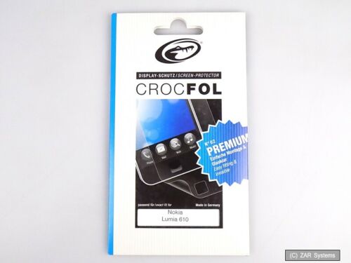 Crocfol PR3252 - 2 Stück - Ultraklare Display-Schutzfolie für Nokia Lumia 610 - Bild 1 von 1