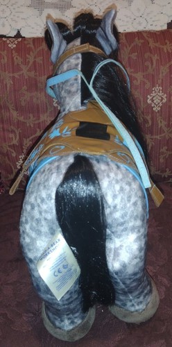 Build A Bear Horses & Hearts Riding Club Appaloosa Gray Speckled Saddle Plush W - Picture 5 of 8