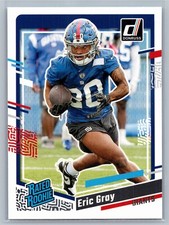 2023 Panini Donruss Eric Gray #377 Rated Rookie (RC) Football Card. rookie card picture