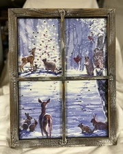 Christmas Decoration / Lights,  Winter Scene, Primatives By Kathy, Lancaster PA