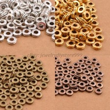 Wholesale 100Pcs Tibetan Silver Charms Spacer Beads Jewelry Findings 6mm M3039