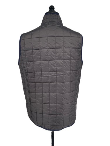 Hinton & Hinton Outfitters Gray/Navy Men’s Quilted Vest Size Large - Picture 5 of 9
