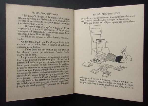Livre Bé, Bé, Mouton noir de Rudyard Kipling de 1937 – Le Grenier de