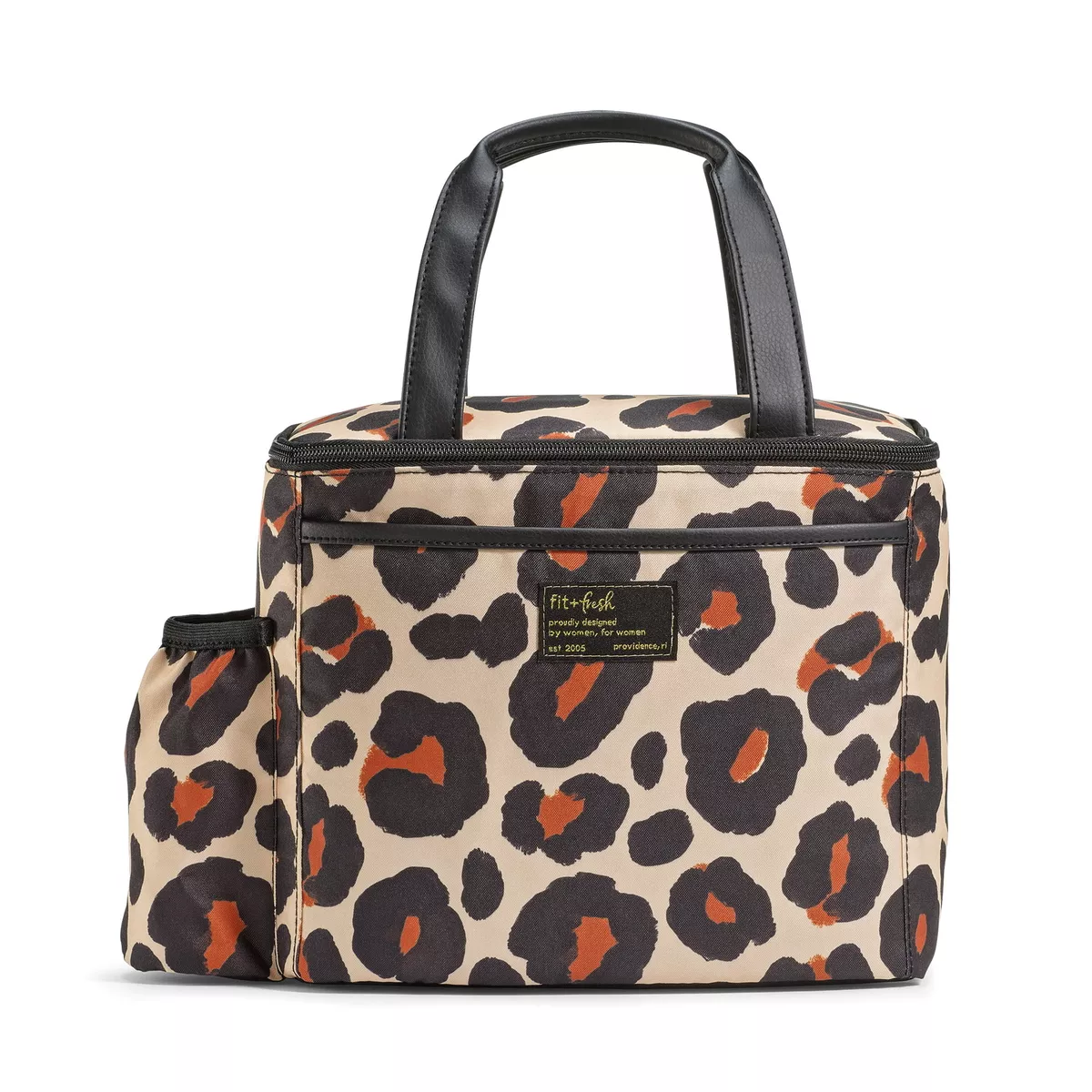 Fashion Reusable Insulated Lunch Bag for Women with Zip Top