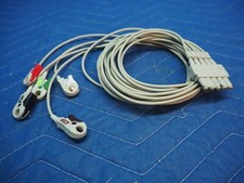 AMC LWM-3090S51/5A 5 Lead ECG Pinch Grabber Wire Set  Fits Philips Intellivue