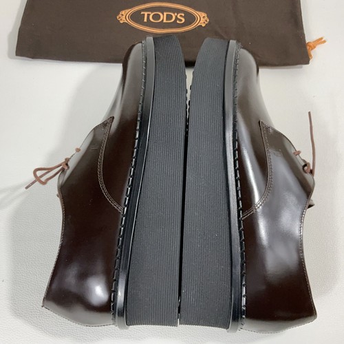 TOD'S DERBY scarpe bordeaux Burgundy Scarpa Classica Women’s Shoes 39.5 US 9.5 - Picture 10 of 18