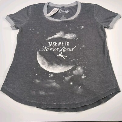 Woman's Disney T-shirt Peter Pan take me to Neverland Burnout Tee new with tags