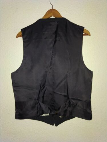 JCREW Wool MOON BRITISH CLOTH Tweed Herringbone check Men M Waistcoat Vest NWOT - Picture 4 of 4