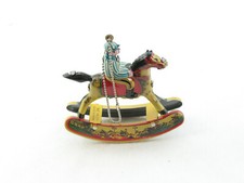 Blechspielzeug - Deko Schaukelpferd mit Reiter