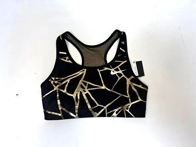 Nike Dri Fit Sport Training BH Mädchen Wendebar in schwarz/gold DM2355-010 (SB