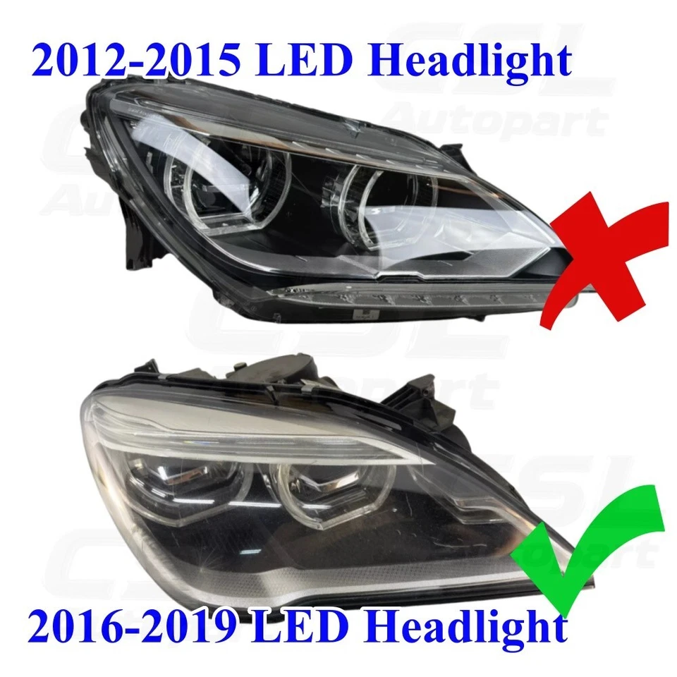 Yellow Angel Eye DRL LED Boards For BMW F06 F12 F13 LCI M6 640i 650i 2014-2018 - Изображение 2 из 3