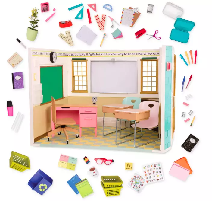 American girl doll school stuff deals